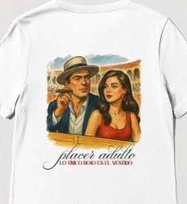 Camiseta Placer adulto vestido